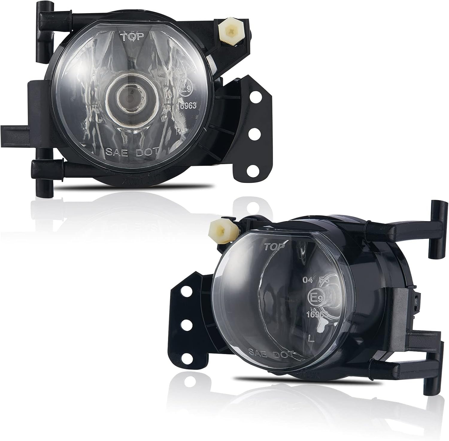 Mistlampen Transparant BMW E90 E91 M-pakk. (04-12), E46 (03-07), E60 E61 (03-07), E63 E64 (03-10), X3 E83 M/A (03-06) | Paar