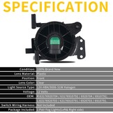 Mistlampen Transparant BMW E90 E91 M-pakk. (04-12), E46 (03-07), E60 E61 (03-07), E63 E64 (03-10), X3 E83 M/A (03-06) | Paar