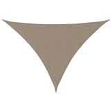 vidaXL Zonnescherm driehoekig 5x7x7 m oxford stof taupe