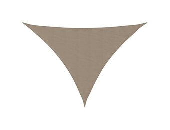 vidaXL Zonnescherm driehoekig 5x7x7 m oxford stof taupe