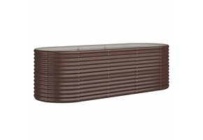 Plantenbak Staal Bruin 224x80x68 cm - 49% Korting!