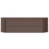 Plantenbak 224x80x68 cm Staal Bruin - 54% Korting