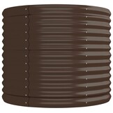 Plantenbak 224x80x68 cm Staal Bruin - 54% Korting