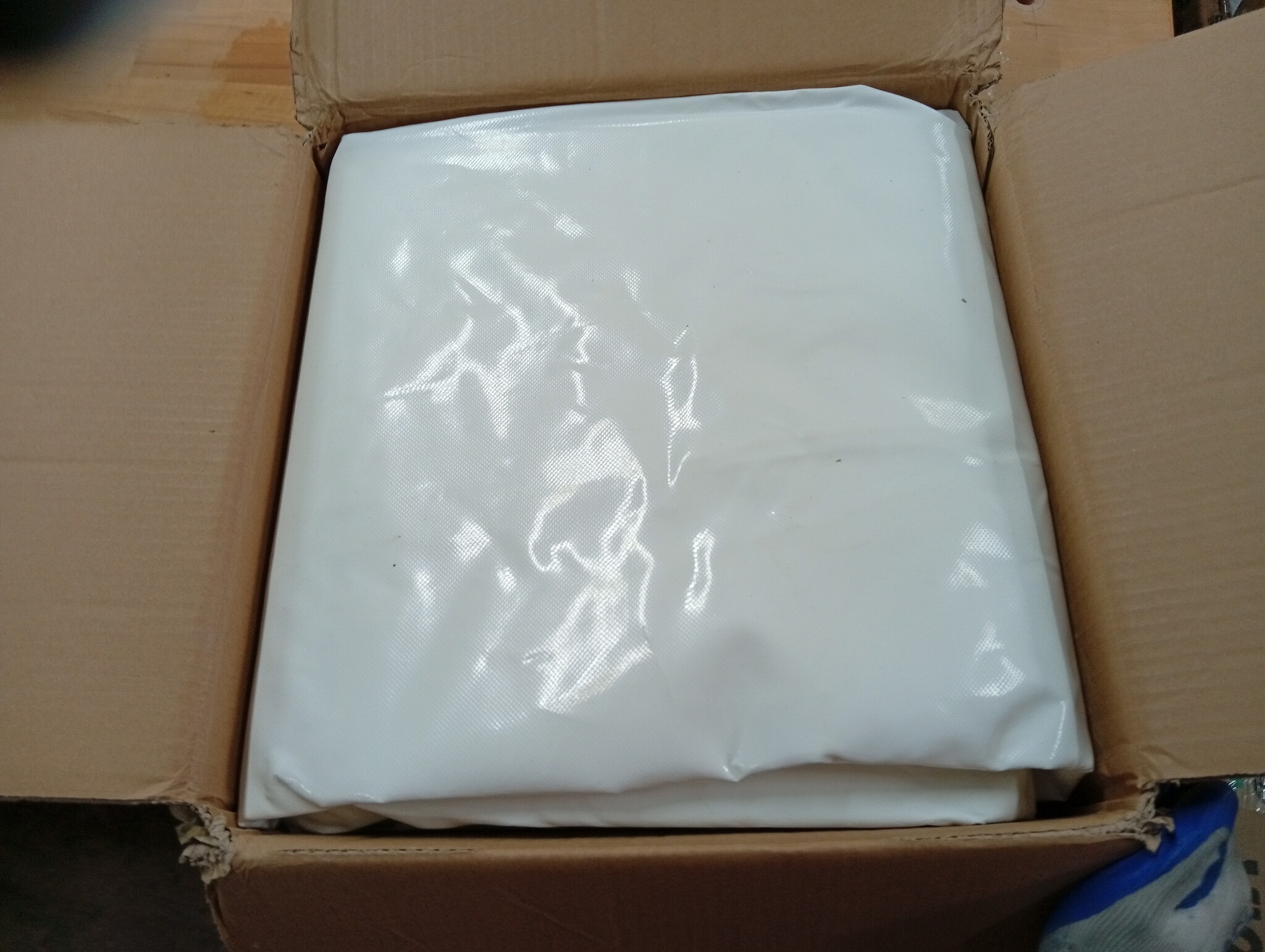 vidaXL Dekzeil 650 g/m² 3x4 m wit