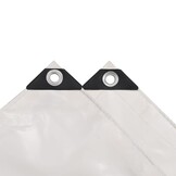 vidaXL Dekzeil 650 g/m² 3x4 m wit