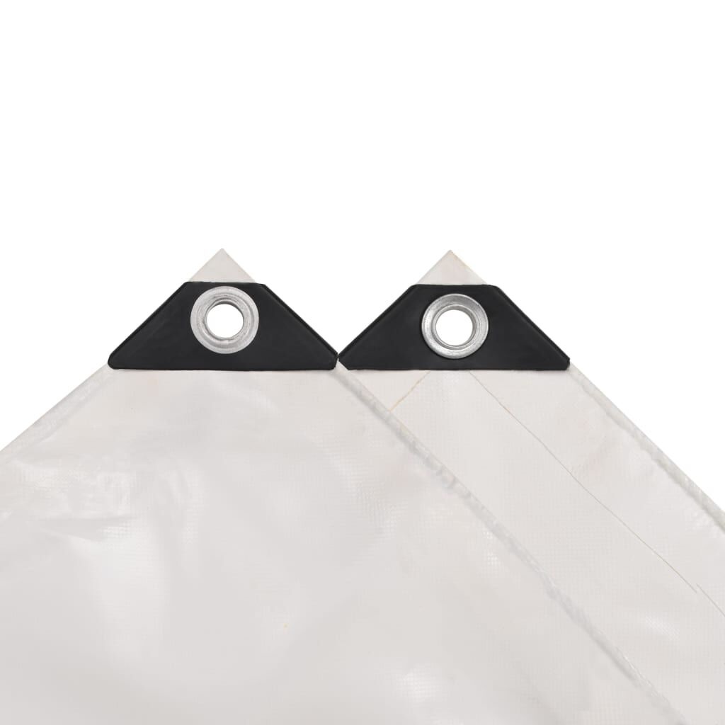 vidaXL Dekzeil 650 g/m² 3x4 m wit