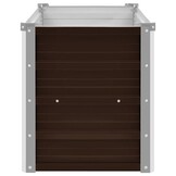 vidaXL Plantenbak verhoogd 100x40x45 cm gegalvaniseerd staal bruin