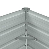 vidaXL Plantenbak verhoogd 100x40x45 cm gegalvaniseerd staal bruin