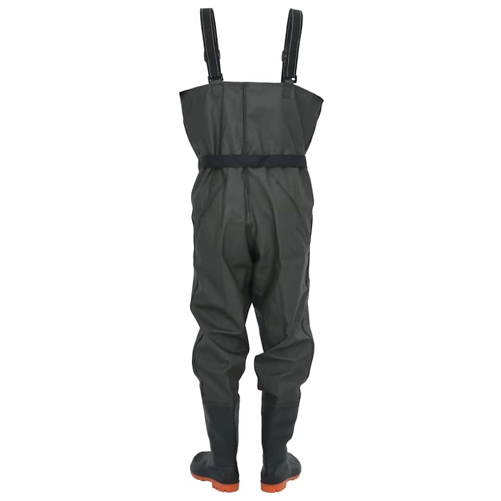 vidaXL Waadpak met laarzen en riem maat 40 donkergroen