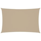 vidaXL Zonnescherm rechthoekig 5x8 m oxford stof beige