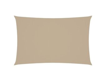 vidaXL Zonnescherm rechthoekig 5x8 m oxford stof beige