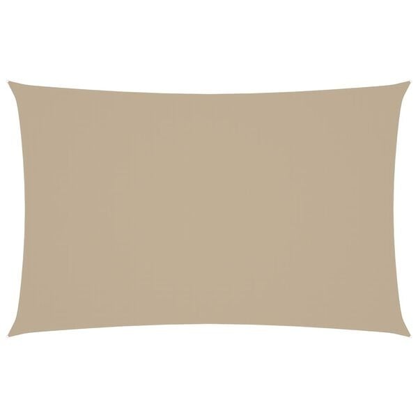 vidaXL Zonnescherm rechthoekig 5x8 m oxford stof beige
