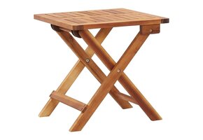 Opvouwbare Salontafel Massief Acaciahout 40x40x40 cm - 33% Korting