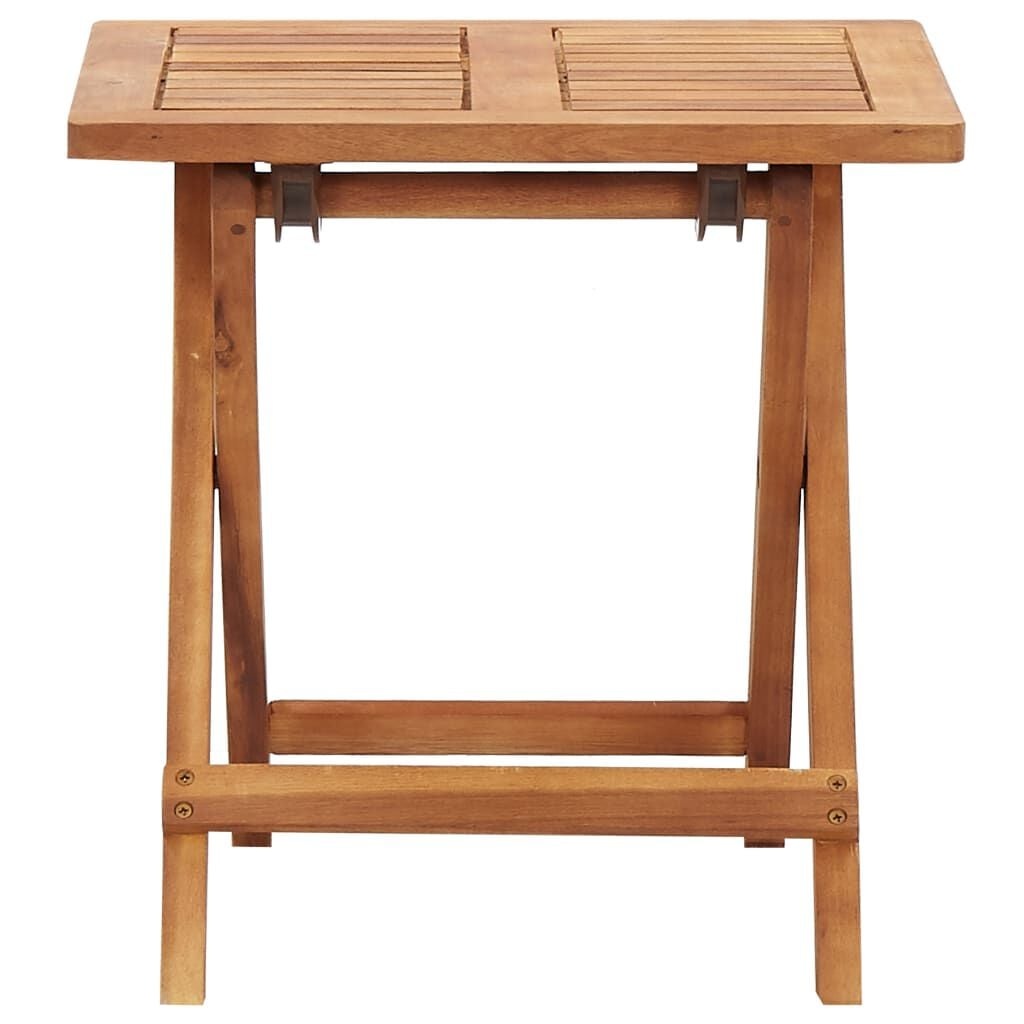 vidaXL Salontafel inklapbaar 40x40x40 cm massief acaciahout