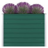 Plantenbak Verhoogd Staal Groen 100x100x77 cm - 40% Korting