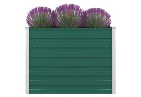 Plantenbak Verhoogd Staal Groen 100x100x77 cm - 40% Korting