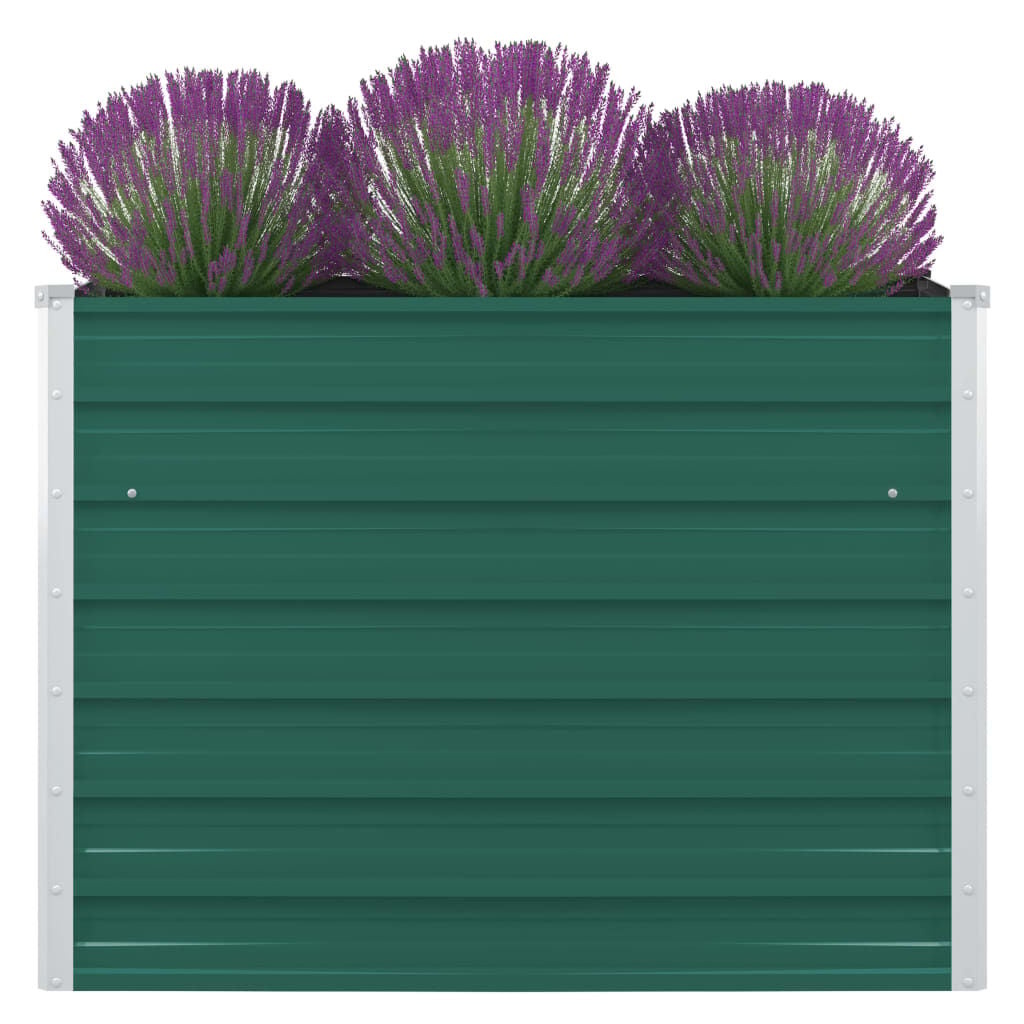 Plantenbak Verhoogd Staal Groen 100x100x77 cm - 40% Korting