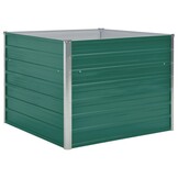 Plantenbak Verhoogd Staal Groen 100x100x77 cm - 40% Korting