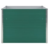 Plantenbak Verhoogd Staal Groen 100x100x77 cm - 40% Korting