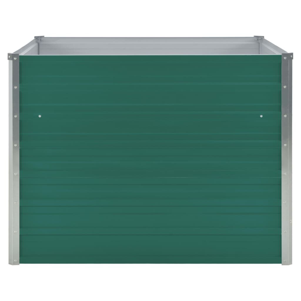 Plantenbak Verhoogd Staal Groen 100x100x77 cm - 40% Korting