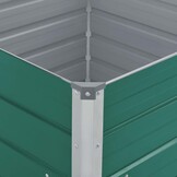 Plantenbak Verhoogd Staal Groen 100x100x77 cm - 40% Korting