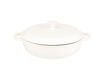 Glazen Braadpan Ovenschaal Rond 5 Liter met Deksel | Oven Magnetron Vriezer Vaatwasser geschikt | 25 cm