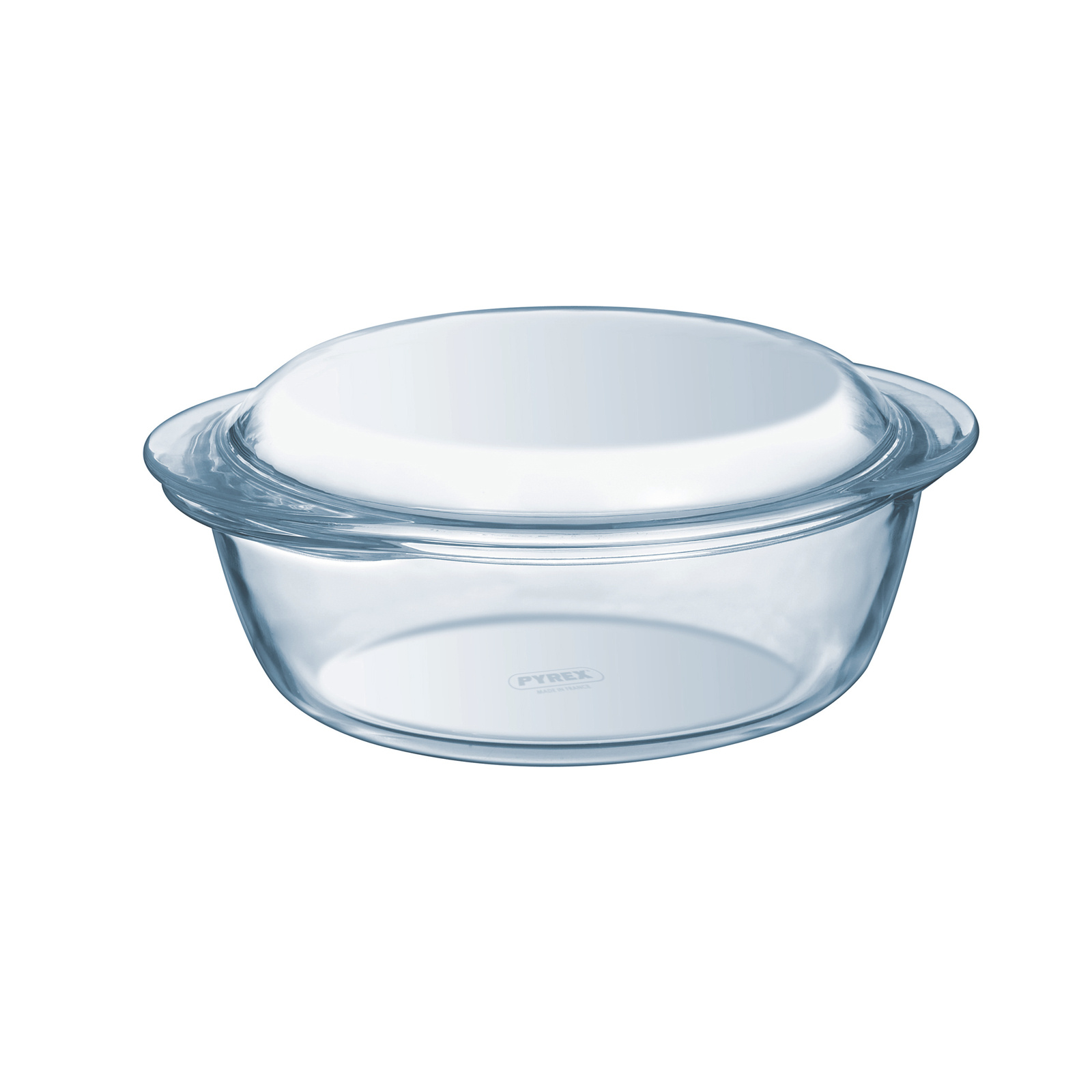Glazen Braadpan Ovenschaal Rond 5 Liter met Deksel | Oven Magnetron Vriezer Vaatwasser geschikt | 25 cm
