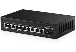 PoE+ Switch | 11 Poorten voor Camera's & Access Points | 33% Korting