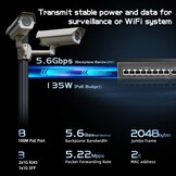 Binardat 11-Port PoE+ Switch - 8x 10/100Mbps, 2x Gigabit Uplink, 1x Gigabit SFP - Zwart