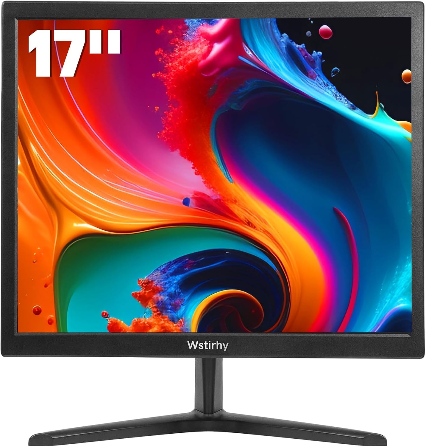 Wstirhy 17 inch LED Monitor 1280 x 1024 HDMI VGA - Zwart