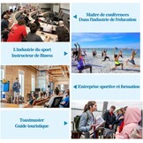 Draagbare spraakversterker met microfoon, hoofdtelefoon, 30 W, oplaadbare batterij, 2800 mAh, krachtig geluidssysteem voor leraren, gidsen, trainers, presentatoren