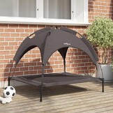 vidaXL Hondenbed 90 x 81 x 80,5 cm Staal Bruin