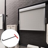 Operitacx Kanaaldeksellifter, 45 cm schachtdekselhaak, haak, hefgereedschap, schachtdekselhaak, ijzeren t-haak, trekhaak voor slagershop, zwart