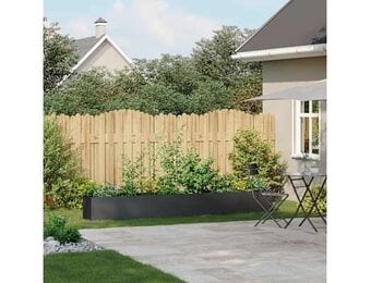 vidaXL Plantenbak 280x40x40 cm koudgewalst staal zwart