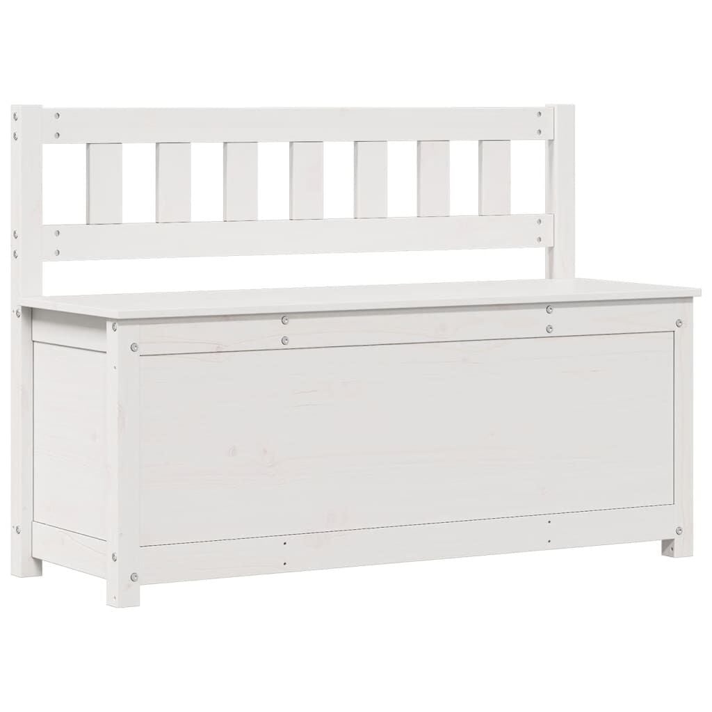 vidaXL Bankje 110x41x76,5 cm massief grenenhout wit