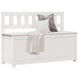 Bankje Massief Grenenhout Wit 110x41x76,5 cm - 61% Korting