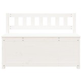 vidaXL Bankje 110x41x76,5 cm massief grenenhout wit