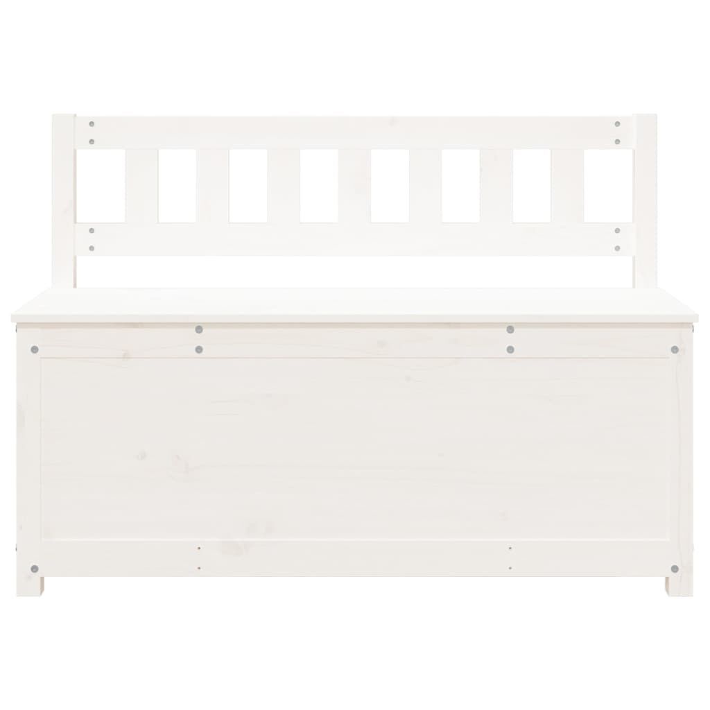 vidaXL Bankje 110x41x76,5 cm massief grenenhout wit