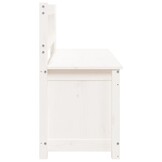 vidaXL Bankje 110x41x76,5 cm massief grenenhout wit