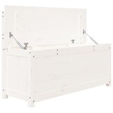 vidaXL Bankje 110x41x76,5 cm massief grenenhout wit