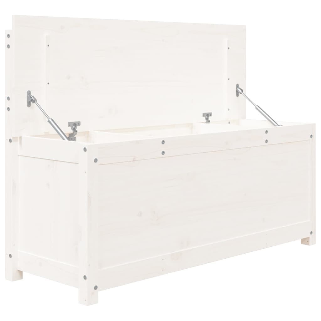 vidaXL Bankje 110x41x76,5 cm massief grenenhout wit