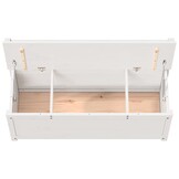 Bankje Massief Grenenhout Wit 110x41x76,5 cm - 61% Korting