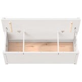 vidaXL Bankje 110x41x76,5 cm massief grenenhout wit