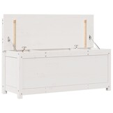 vidaXL Bankje 110x41x76,5 cm massief grenenhout wit