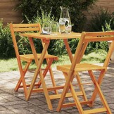 vidaXL Tuinstafel Naturel 60 x 60 x 72 cm Massief Acaciahout