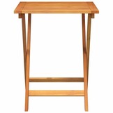 vidaXL Tuinstafel Naturel 60 x 60 x 72 cm Massief Acaciahout