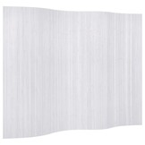 vidaXL Kamerscherm 250x165 cm bamboe wit