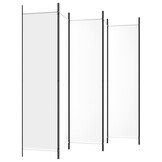 vidaXL Kamerscherm met 6 panelen 300x200 cm stof wit