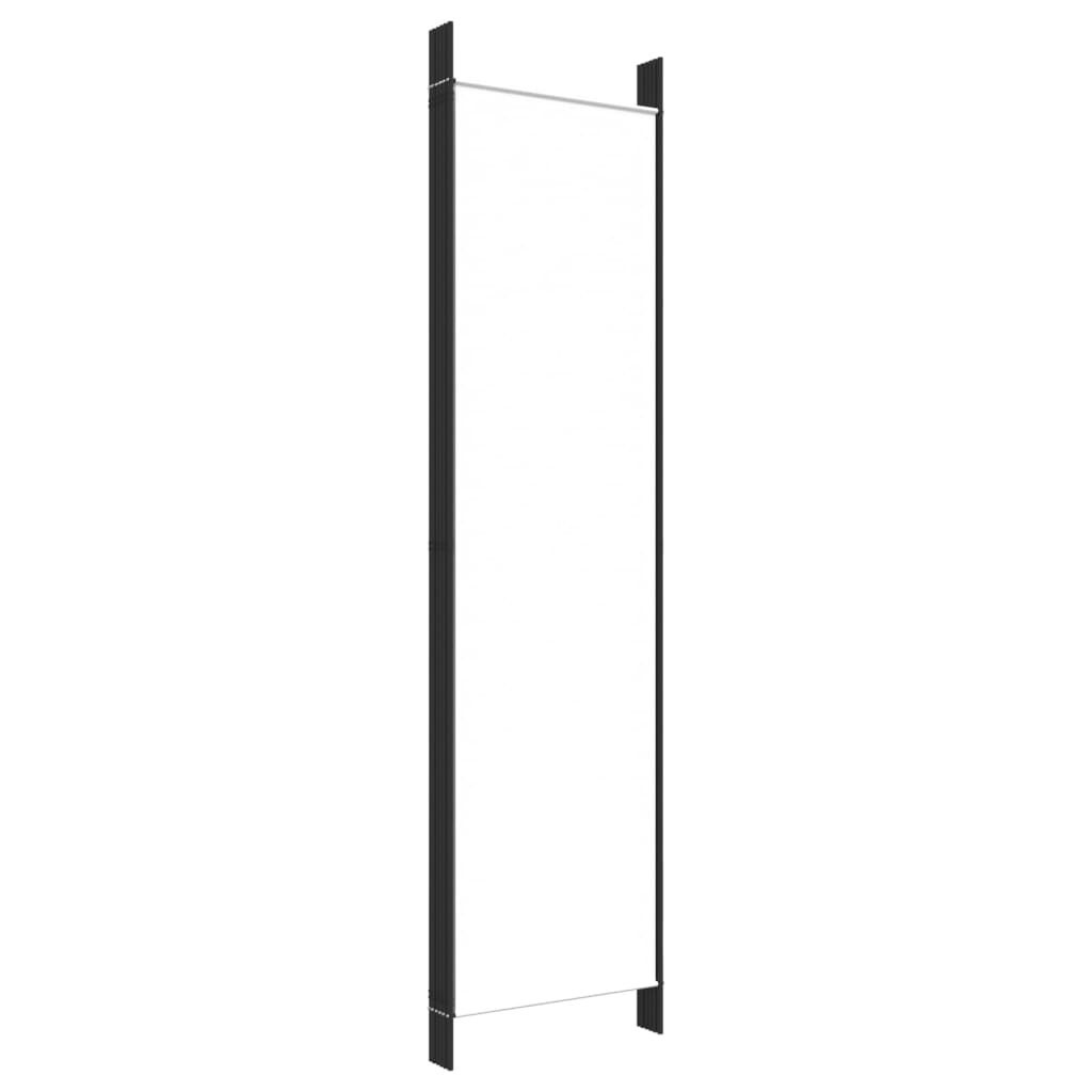 vidaXL Kamerscherm met 6 panelen 300x200 cm stof wit