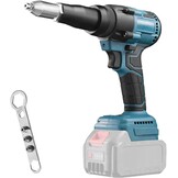 Accu Klinknageltang compatibel met Makita 18V (zonder accu)‌ | Borstelloze Elektrische Popklinknageltang 25.000N Klinknagelpistool voor Blinde Klinknagels van 2,4-4,8 mm